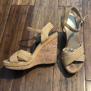 Stuart Weitzman Cork Wedge Size 8